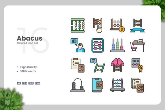 Abacus Color Icons: Simple, Clean, and Versatile