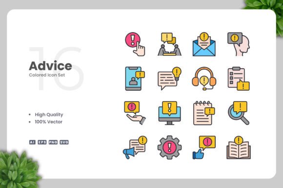 Advice Color Icons for Every Project