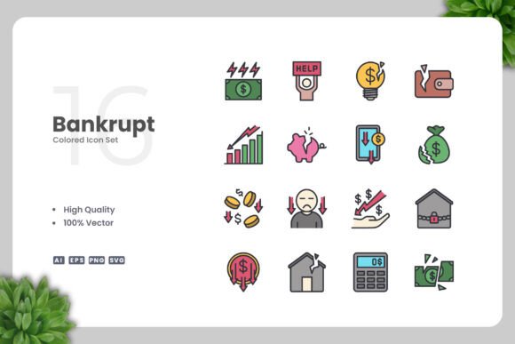 Bankrupt Color Icons for Every Creative Need