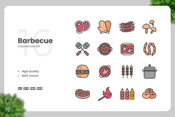 Barbecue Color Icons: A Strategic Tool for Visual Communication