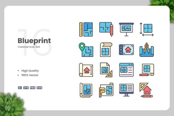 Blueprint Color Icons: A Modern Solution for Clean and Versatile Design