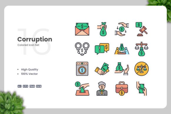 Corruption Color Icons: A Versatile Design Solution
