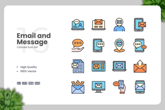Email and Message Color Icons: A Versatile Tool for Modern Design Workflows