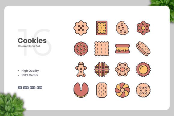 Enhance Your Creative Projects with Cookies Color Icons