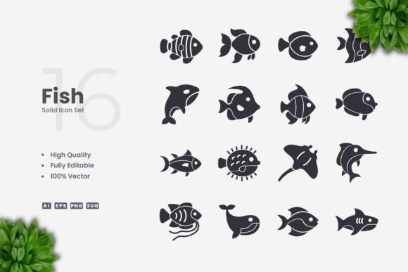 Fish Solid Icons: A Guide to Simple and Clean Icon Design