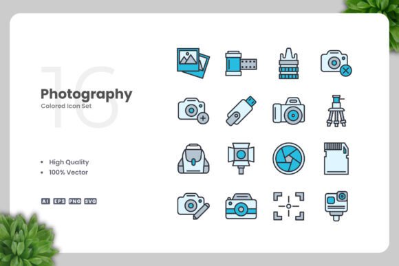 Photography Color Icons: A Versatile Design Tool for Every Project