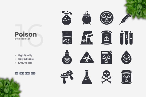 Poison Solid Icons: A Modern Approach to Simple and Clean Icon Design